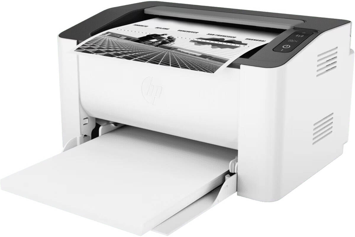 HP Laser 108w Printer, Monochrome Laser Printer, 21ppm, USB and WiFi, Compact Design (Official Warranty)